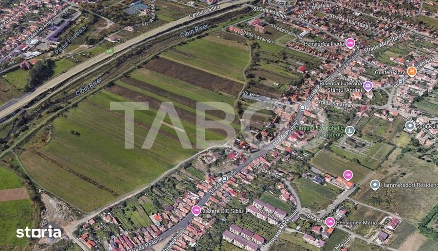 Teren de 3000 mp, în Gușterița