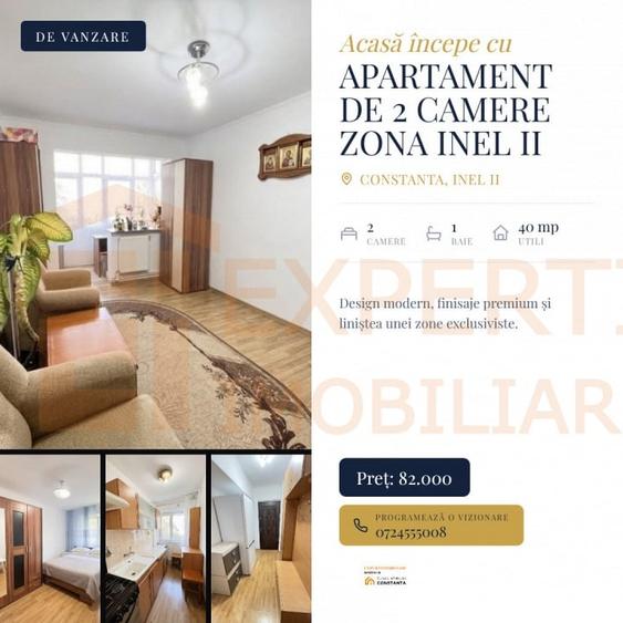 Apartament cu 2 camere semidecomandat în Inel II