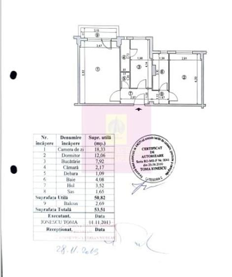 Apartament cu 2 camere decomandat în Văcăresti
