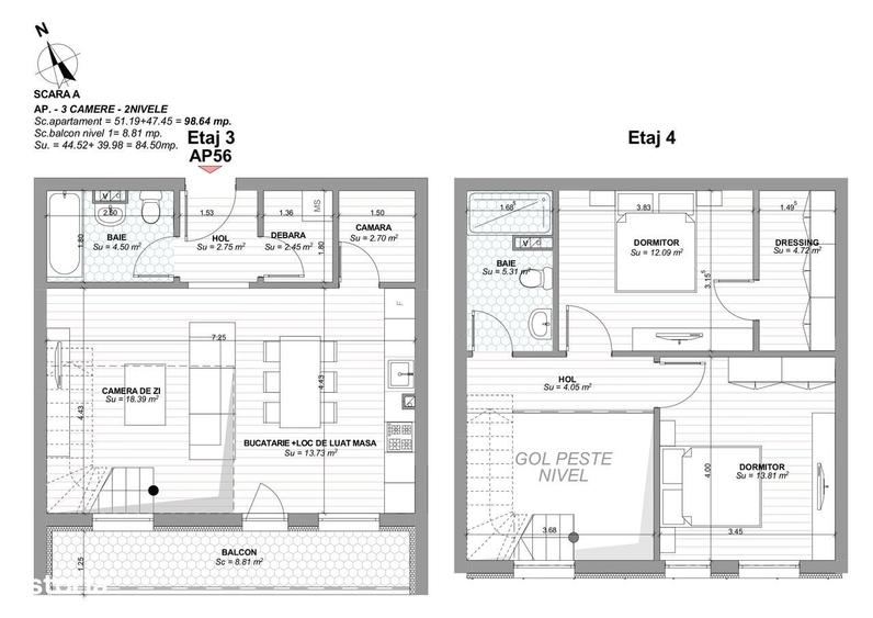 Apartament cu 4 camere în Central