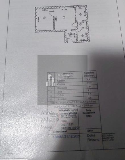 Apartament cu 2 camere decomandat, mobilat în Olteniței