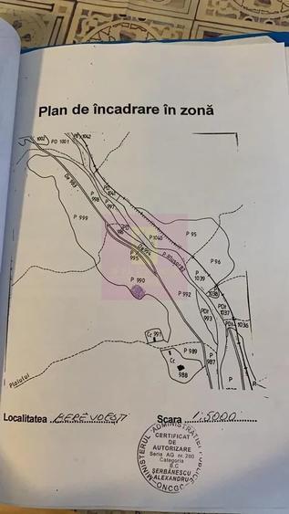 Teren de 834 mp, în Berevoești