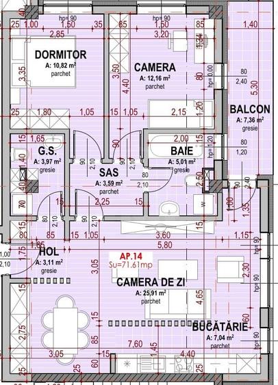 Apartament decomandat în Nord