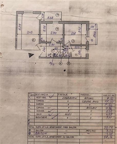 Apartament cu 2 camere decomandat în Aviației