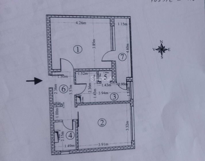 Apartament 2 camere, decomandat, 51mp, etaj 8 din 1 in bloc reabilitat termic si cu lift nou, Galati, Str. Domneasca 130, langa Gradina Publica
