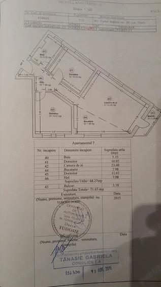 Apartament cu 3 camere semidecomandat, mobilat în Aradului