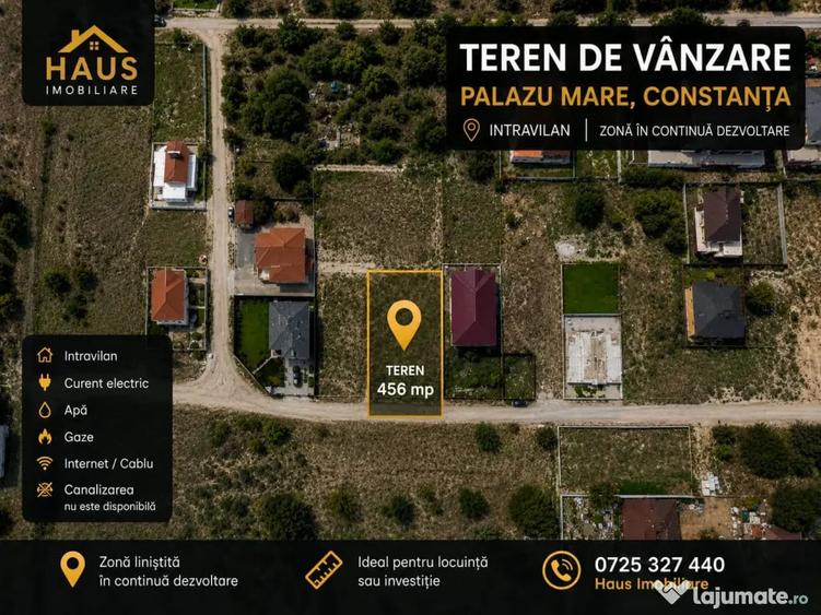 Teren de 456 mp, în Palazu Mare