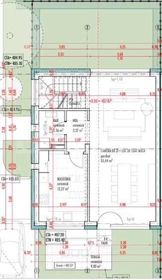 Duplex cu 4 camere cu Canalizare în Bună Ziua