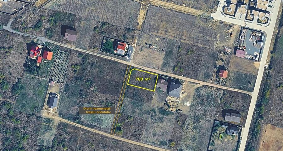 Teren Construcții intravilan de 788 mp, în Moșnița Nouă