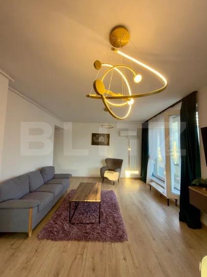 Apartament cu 3 camere decomandat, mobilat în Tractorul