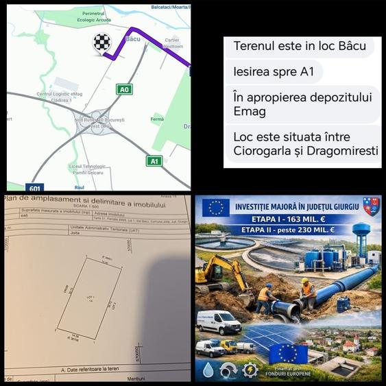 Teren 450mp+ Colt la 2 strazi +P3E +Curent- gaz- apa -internet Tv+Gard beton+A0-A1 Zona Mixta - 5