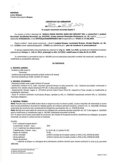 Teren 1000mp Brasov Str. Plopilor 46-Zona exclusivista-Parc Kronstadt - 5
