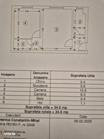Apartament cu 2 camere în Florilor — fotografia 1