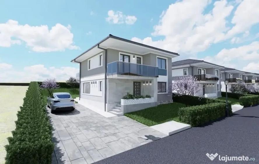 Casă cu 5 camere cu Teren 500 Mp în Chinteni