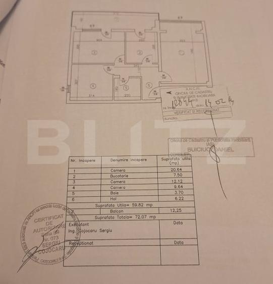 Apartament 3 camere, decomandat, 72mp, Valea Lupului - 7