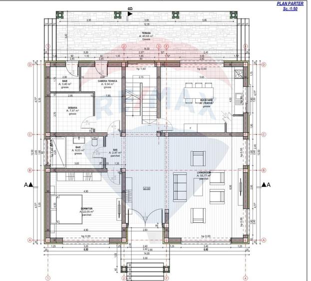 Casă cu 8 camere cu Teren 815 Mp în Central