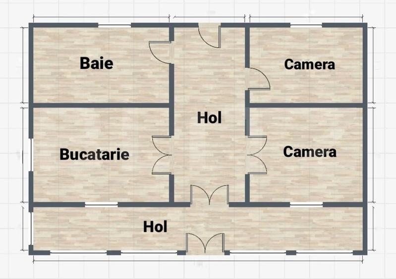 Casă individuală cu 3 camere cu Teren 3500 Mp în Pojorâta