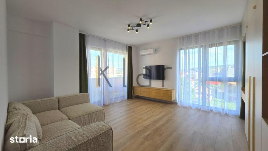 Apartament cu 2 camere semidecomandat, mobilat în Între Lacuri