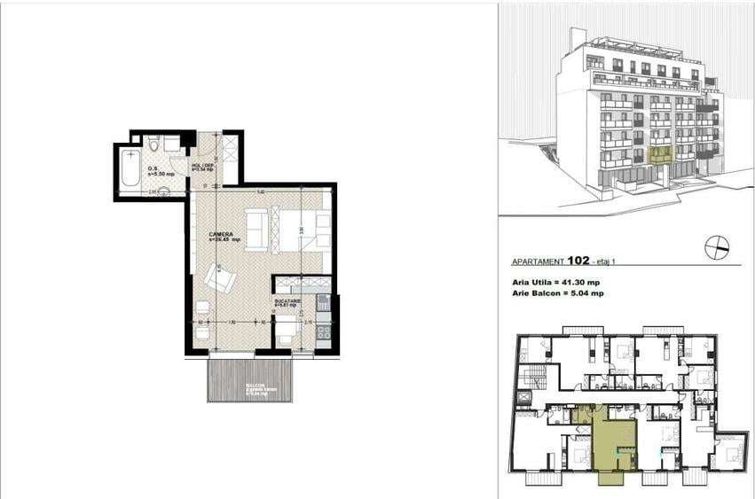 Apartament 1 cameră, 41 mp, balcon, ansamblu exclusivist, zona Dorobanților - 1