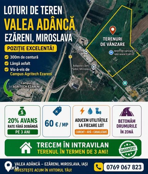 Spațiu comercial, în Miroslava