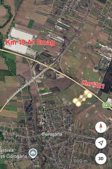 Teren de 24100 mp, în Ciorogârla