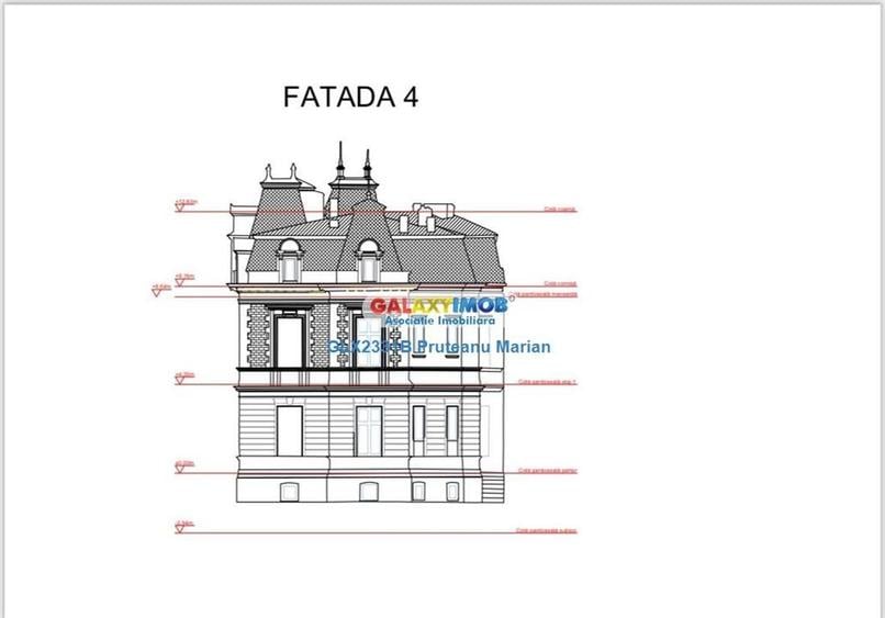 Casă individuală cu 12 camere cu Teren 450 Mp în P-ța Romană