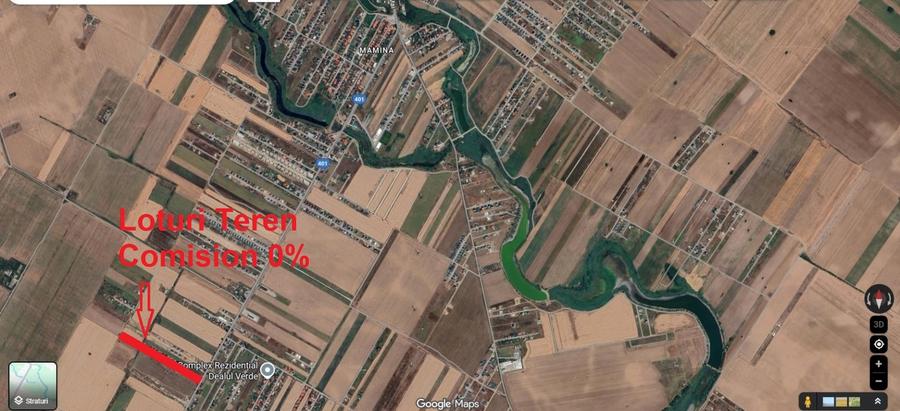 Teren Construcții intravilan de 469 mp, în Vidra
