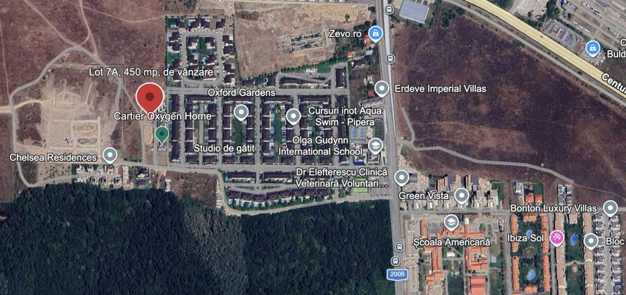 Teren Construcții intravilan de 450 mp, în Pipera