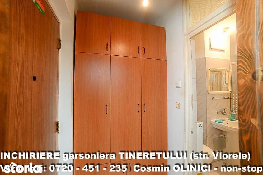 Garsonieră semidecomandată, mobilată în Tineretului