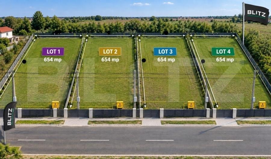 Teren Construcții intravilan de 2618 mp, în Plopu