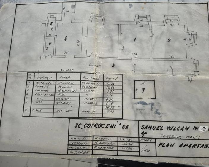 Apartament cu 2 camere semidecomandat în 13 Septembrie