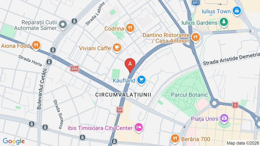 Apartament cu 2 camere semidecomandat, mobilat în Circumvalațiunii