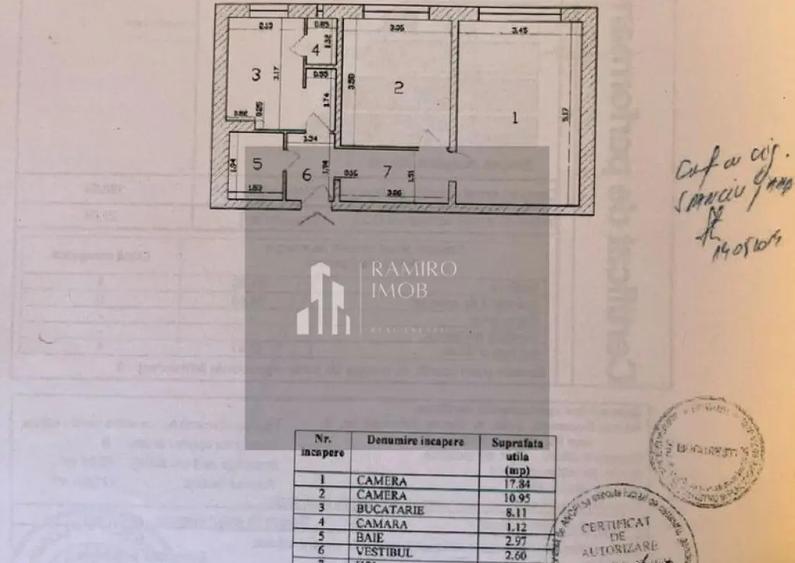 Apartament cu 2 camere decomandat, mobilat în Giurgiului
