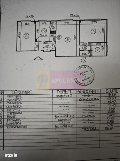 Apartament 3 camere - Metrou 1Mai/Calea Grivitei - 14