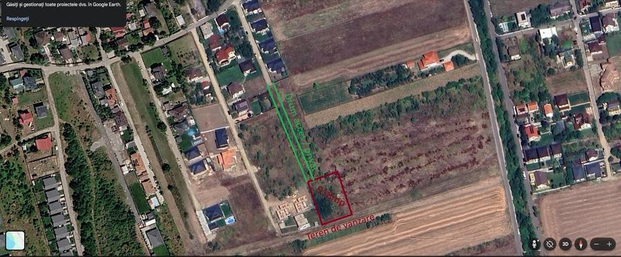 Teren Construcții intravilan de 918 mp, în Tamași