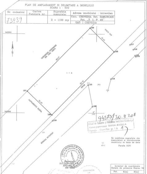 Teren Construcții intravilan de 1200 mp, în Exterior Est