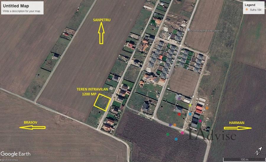 Teren Construcții intravilan de 1200 mp, în Hărman