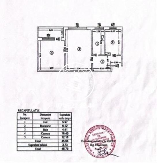 Apartament cu 2 camere nedecomandat în Podu Roș