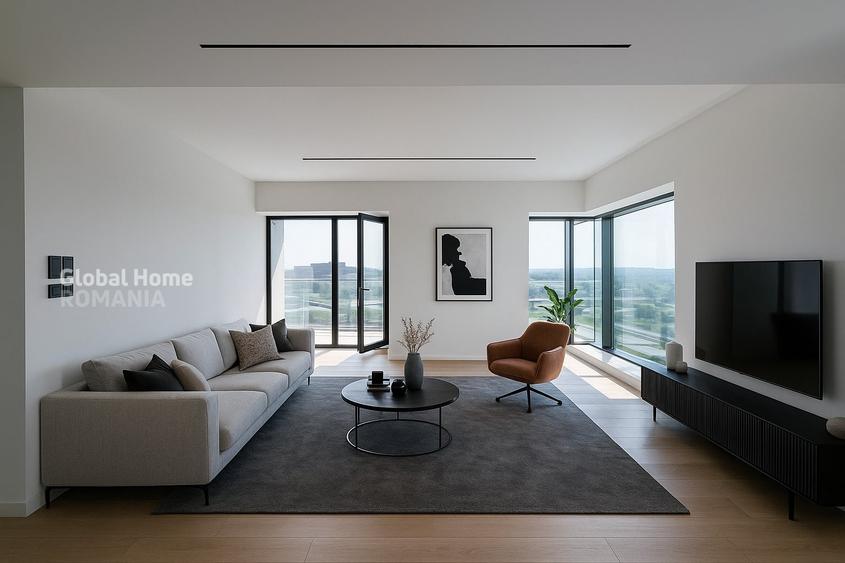 Panoramic View 16 Floor • 4 Rooms + 2 Parking • One Verdi Park • Floreasca - 2