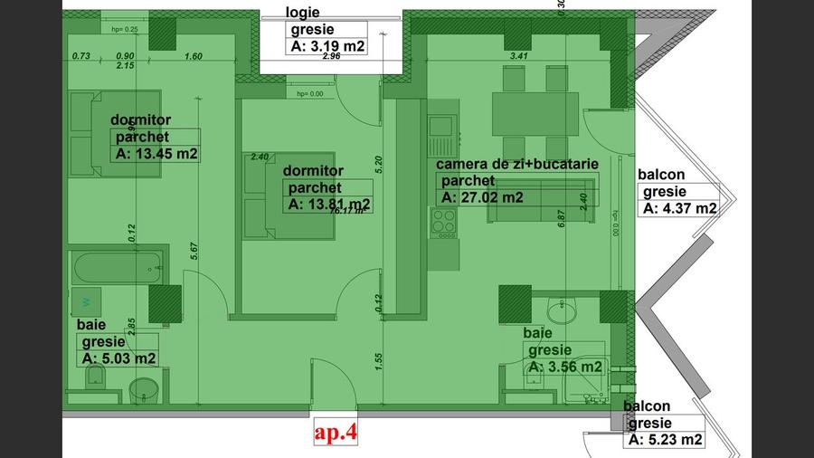 Apartament de vanzare, 3 camere, 83.73mpc, etaj 1, comision 0% - 2