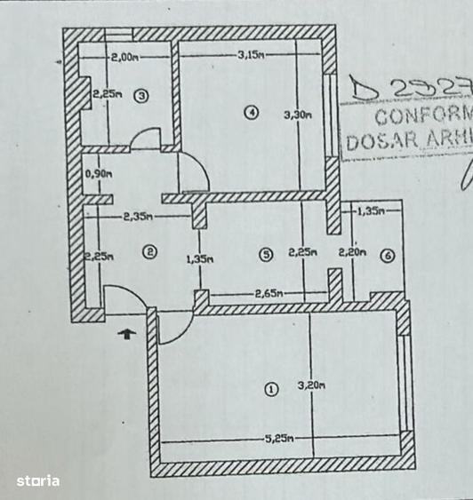 Apartament cu 2 camere decomandat în Central