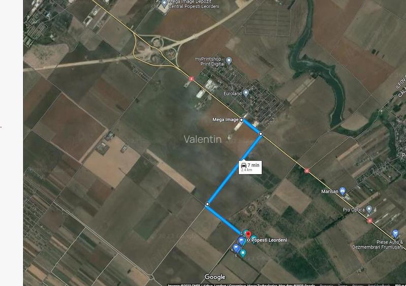 Teren 35.000 mp extravilan , Pope?ti-Leordeni proprietar, 13 mp