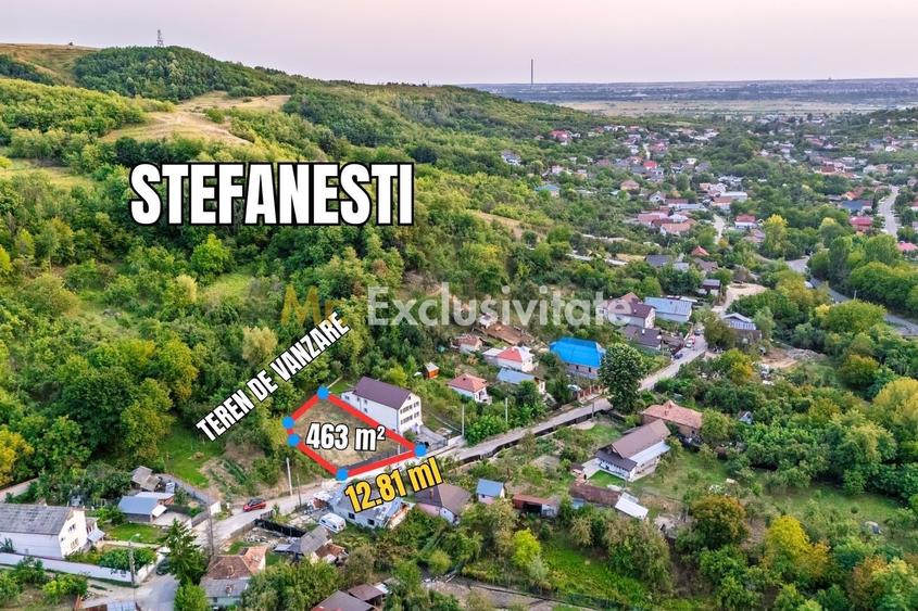 Teren Construcții intravilan de 463 mp, în Ștefănești