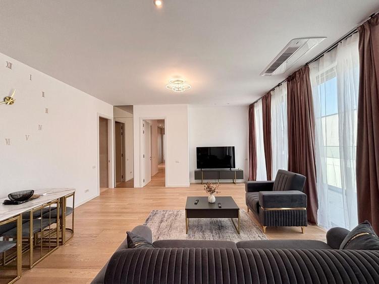 Apartament cu 4 camere, mobilat în Herăstrău