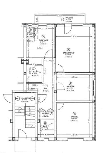 Apartament cu 3 camere în Apahida