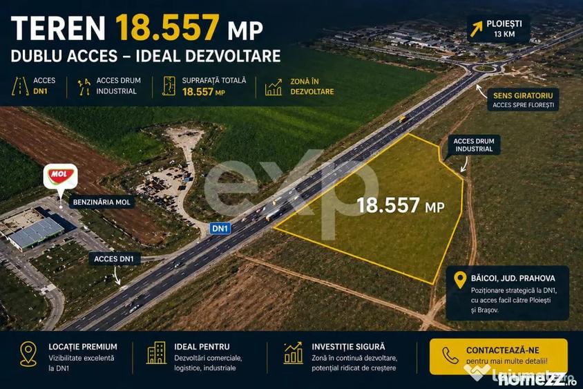 Teren de 18577 mp, în Central