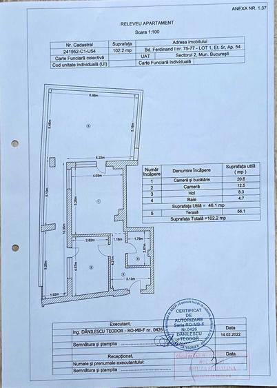 Apartament cu 2 camere decomandat în Obor