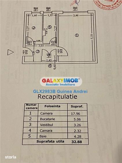 Garsonieră decomandată, mobilată în Drumul Taberei