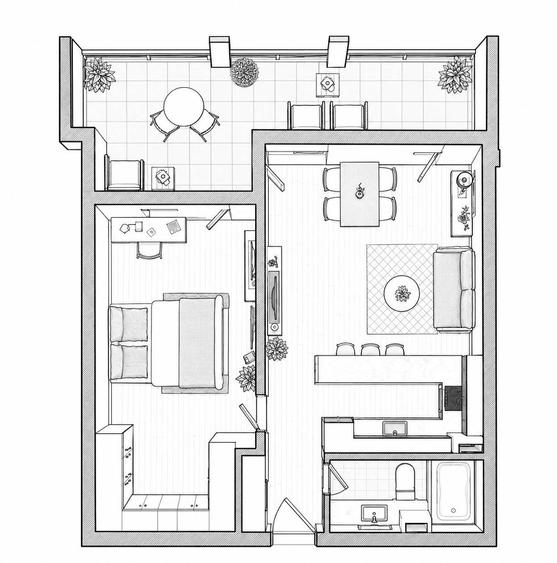 Apartament cu 2 camere decomandat în Gheorgheni