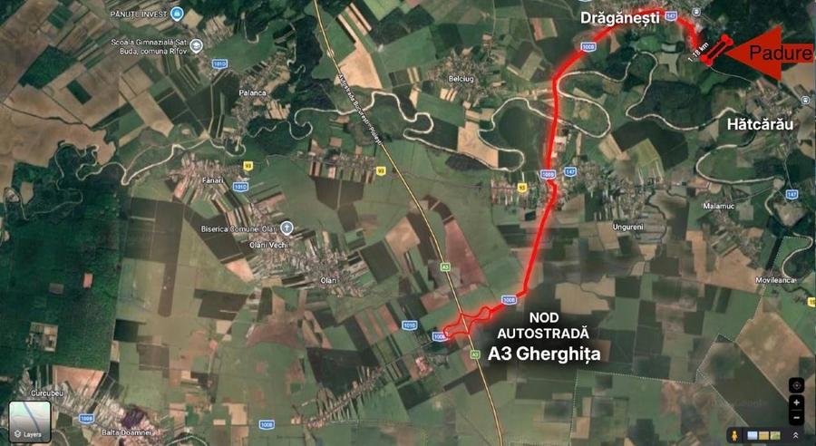 Teren extravilan de 54000 mp, în Drăgănești